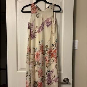 Ralph Lauren Floral Mini Dress - Cream, Pink, Purple